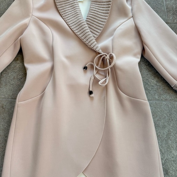 Venus Women's Shawl Collar Jacket Light Pink Blush Size Medium - Picture 3 of 10